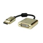 ROLINE Adapter DisplayPort DP - DVI, 4K@30Hz, M/F, arany