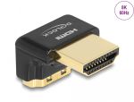 Delock HDMI adapter apa - anya 90 fok lefelé néző csatlakozódugóval 8K 60 Hz fém