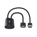 LINDY Konverter HDMI - USB-C, USB tápellátással, fekete