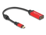 Delock USB Type-C - HDMI adapter (DP Alt Mode) 8K 60 Hz-hez HDR funkcióval piros