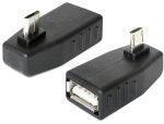 Delock adapter USB micro-B apa > USB 2.0-A anya, OTG, 270 -ban forgatott