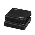 Logilink HDMI bővítő/elosztó készlet LAN-on keresztül, 70 m, 1x2 port, 4K/60 Hz, HDR, IR, POC