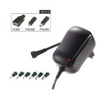 Univerzális hálózati DC adapter 3V-12V, 12W, 9 különböző méretű csatlakozóval (THA GPA10)