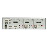 LINDY KVM Switch PRO, DisplayPort, USB és Audió, 2 port