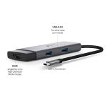TP-LINK USB-C 3.2 Gen1 HUB 5 Portos 1xHDMI + 1xPD 100W +1xUSB-C + 2xUSB-A, UH5020C