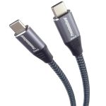 PREMIUMCORD Kábel USB 3.2 Gen 2x2, C - C, 100W, 5A, 20Gbit/s, Video Support, M/M, 3m, szürke