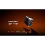 ATEN Essentials hálózati töltő, 3 port, 65W, 2x USB-C, 1x USB-A, GaN, fekete