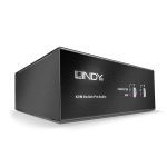 LINDY KVM Switch PRO, 2x Single-link DVI, USB és Audió, 2 port