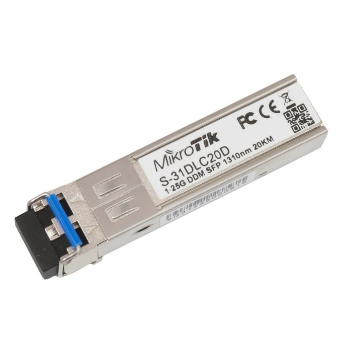 MikroTik 1.25G DDM SFP 20Km (SM) 1310nm (S-31DLC20D)