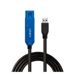 LINDY Kábel USB 3.2 Gen1 A - A hosszabbító Pro, aktív, M/F 8m, fekete
