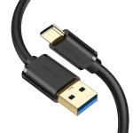UGREEN Kábel USB 3.0 USB-A - USB-C, 5 Gbps, 18W, M/M, 1m, fekete