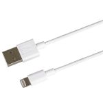 PREMIUMCORD Kábel USB 2.0, USB-A - Lightning, M/M, APPLE 8 pin, 3m, fehér