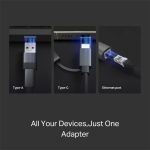 TP-LINK Átalakító USB Type-C to Ethernet Adapter Gigabit, UE310C