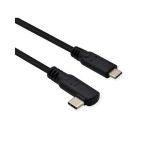 ROLINE Kábel USB 3.2 Gen 2x2 USB-C - USB-C, (20Gbit/s), 90°, M/M, 1m, fekete