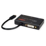 ROLINE Adapter Type-C - VGA / HDMI / DP, M/F