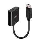 LINDY Adapter DisplayPort 1.2 DP - HDMI, 4K@60Hz, 18G, M/F, kábeles, fekete