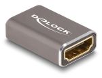 Delock HDMI adapter anya - anya 8K 60 Hz szürke fém