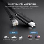 UGREEN Kábel USB-A - RJ45, M/M, 3m, fekete