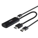 LINDY Konverter HDMI - USB-C, USB tápellátással, fekete