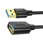 UGREEN Kábel USB 3.0 USB-A - USB-A, hosszabbító. 5 Gbps, M/F, 3m, fekete