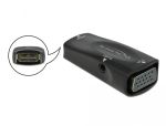 Delock Átalakító HDMI-A aljzat - VGA aljzat 1080p audioval