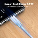 UGREEN Kábel USB 2.0 USB-C - USB-C, 480 Mbps, 60W, 3A, M/M, 0,5m, fehér