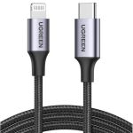 UGREEN kábel USB-C - Lightning, PD, Fast Charging , 3A, 480 Mbps, 2m, fekete