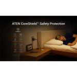 ATEN Essentials hálózati töltő, 3 port, 65W, 2x USB-C, 1x USB-A, GaN, fekete
