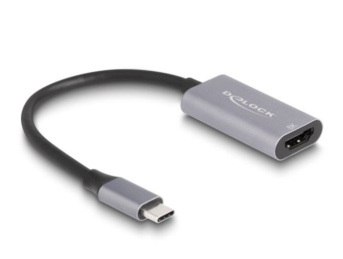 Delock USB Type-C adapter HDMI (DP Alt Mode) 8K-hez HDR funkcióval alumínium