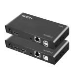 LogiLink HDMI bővítőkészlet LAN-on keresztül, KVM, 2x USB-A, 1080p, HDCP, IR, hurokkimenet