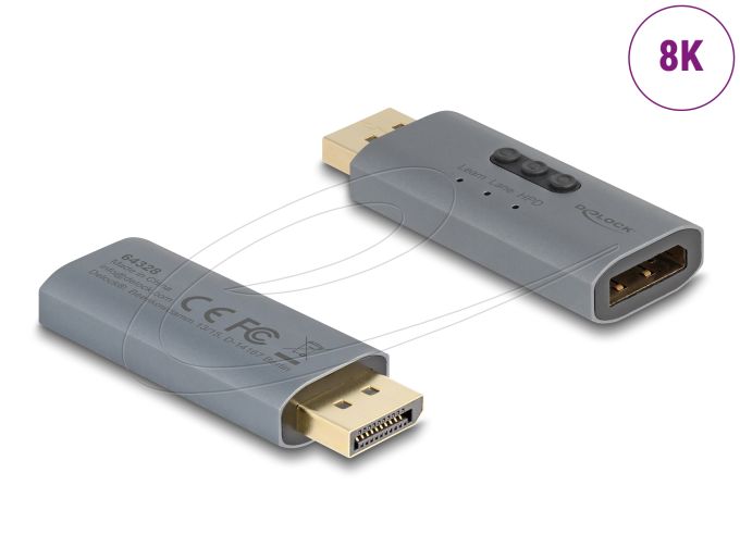 Delock DisplayPort EDID emulátor 8K