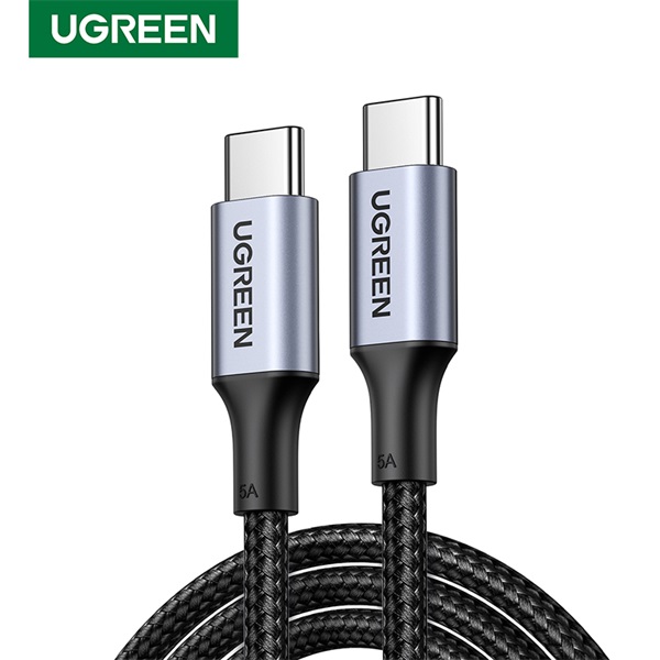 UGREEN Kábel USB 2.0 USB-C - USB-C, PD, 100W, 5A, M/M, 3m, fekete