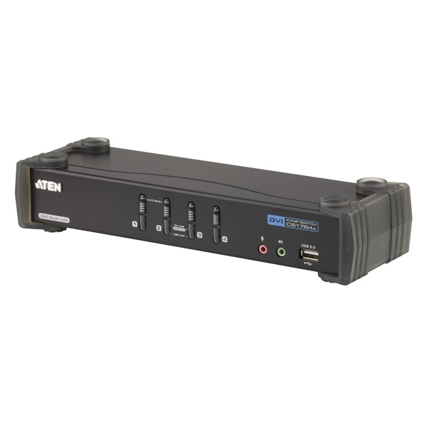 ATEN KVMP Switch USB, DVI + Audio, 4 port - CS1784A