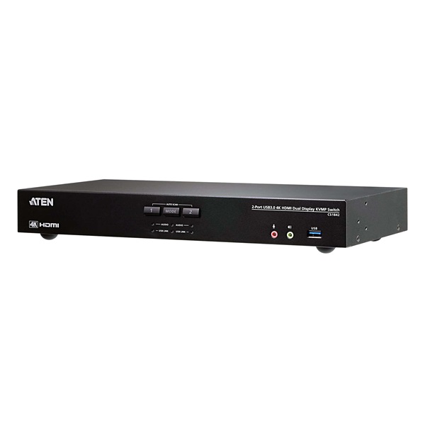 ATEN KVMP™ HDMI 4K Dual display, 2 port