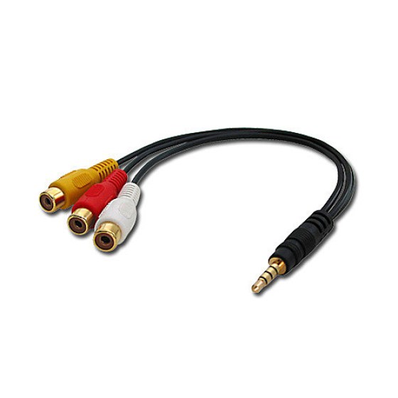 LINDY Audió adapter kábel AV Stereo - Kompozit (35539)