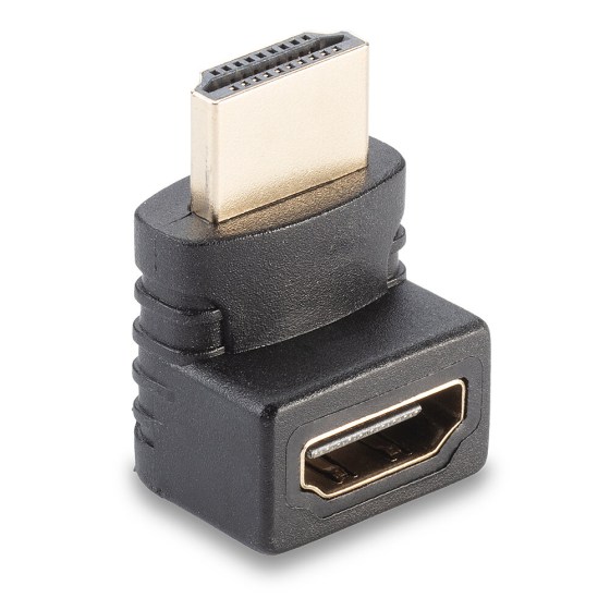 LINDY Adapter HDMI papa/mama 90° felfelé forduló fekete (41086)