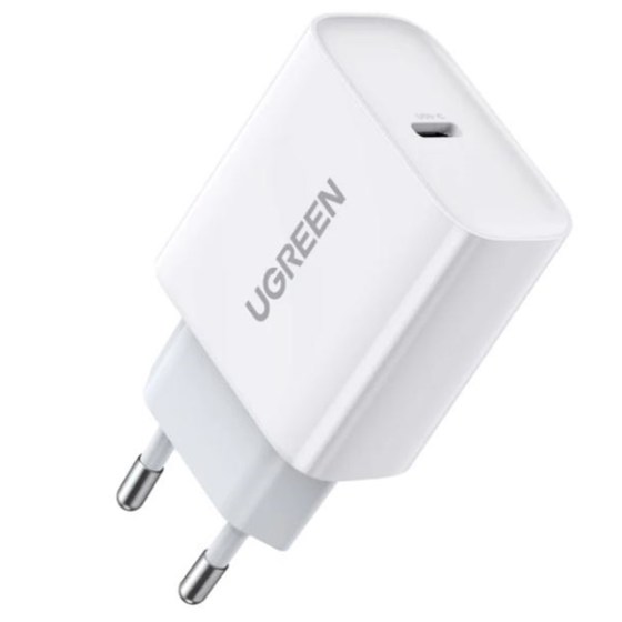 UGREEN hálózati töltő, PD 3.0, 20W, USB-C, fehér