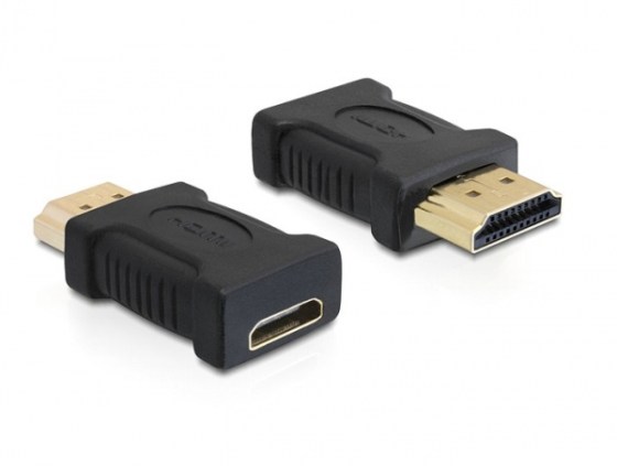 Delock mini HDMI mama / HDMI papa átalakító adapter (65262)