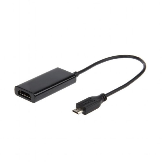 GEMBIRD HDTV MHL adapter micro USB 5 pin papa - HDMI mama átalakító (A-MHL-002)