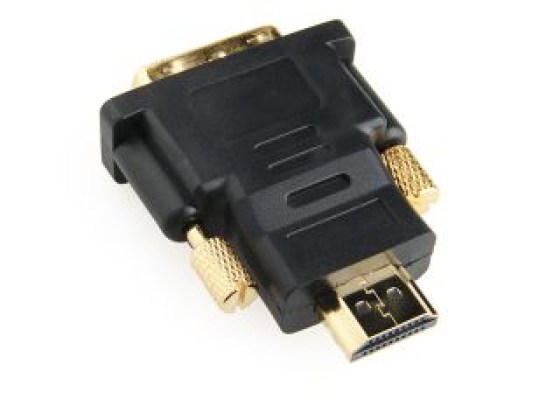 Gembird HDMI apa - DVI apa redukció, c0409001, A-HDMI-DVI-1, Átalakító, adapter (hálózati termékeken kívül), HDMI apa, DVI-D apa, Fekete, HDMI apa - DVI apa adapter, Aranyozott, HDMI male DVI male, gold, black, toldó, csatlakozó