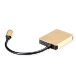 ROLINE Dokkoló állomás USB 3.2 Gen 2 HDMI 4K@30Hz, 2x USB-A, 1x USB-C, Power Delivery, arany