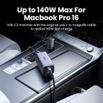 UGREEN Szivargyújtós autós gyorstöltő, bővített töltőelosztóval, 4 port, 3x USB-C, 1x USB-A, 150W, 1m, szürke