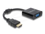 Delock Átalakító HDMI dugó - VGA aljzat fekete