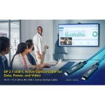 ATEN kábel aktív optikai Ultra HD USB 3.2 Gen 2 USB-C - USB-C, 60W, PD, 4K@60Hz, 10m, fekete