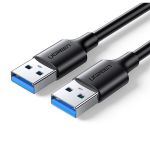 UGREEN Kábel USB 2.0 USB-A - USB-A, 480 Mbps, 10W, 2A, M/M, 0,5m, fekete